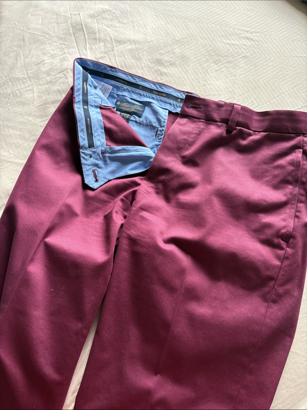 Brooks Brothers Burgundy Chinos